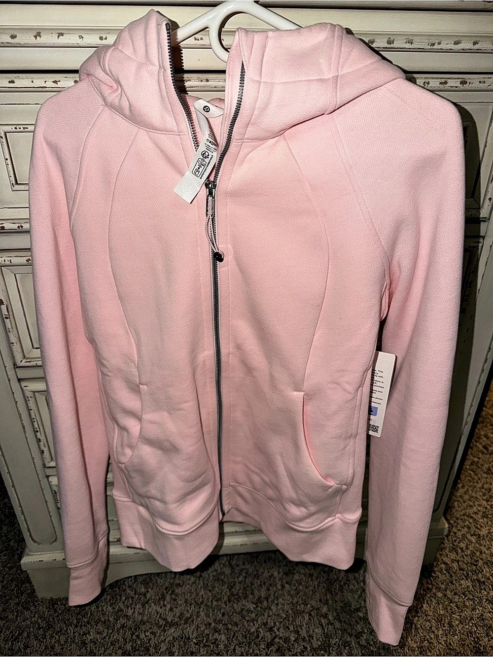 lululemon Scuba Full-Zip Hoodie Pink Size 10 NWT